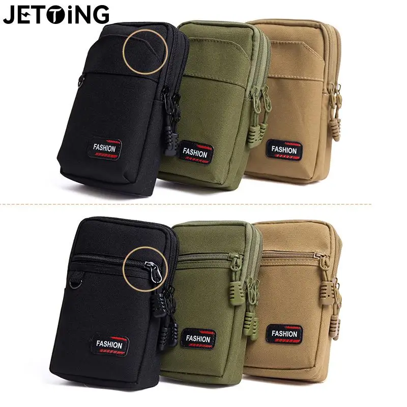 Edc Molle Bag Purse Enkele/Dubbele Laag Outdoor Militaire Taille Heuptasje Mannen Telefoon Pouch Camping Jacht Tactische Taille tas