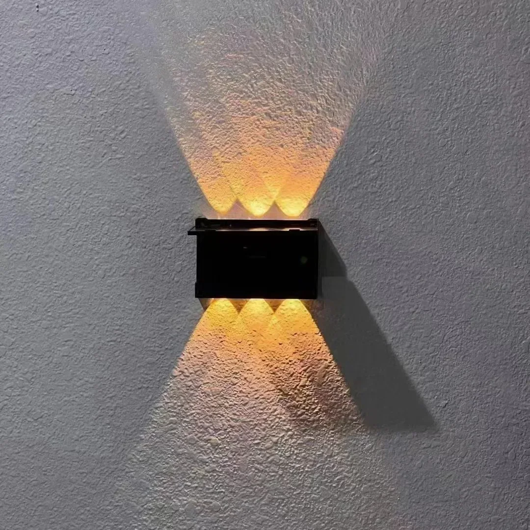 Imagem -06 - Impermeável Solar Led Outdoor Wall Light Decoração do Jardim Luzes Rgb Home Lights Villa Lavagem