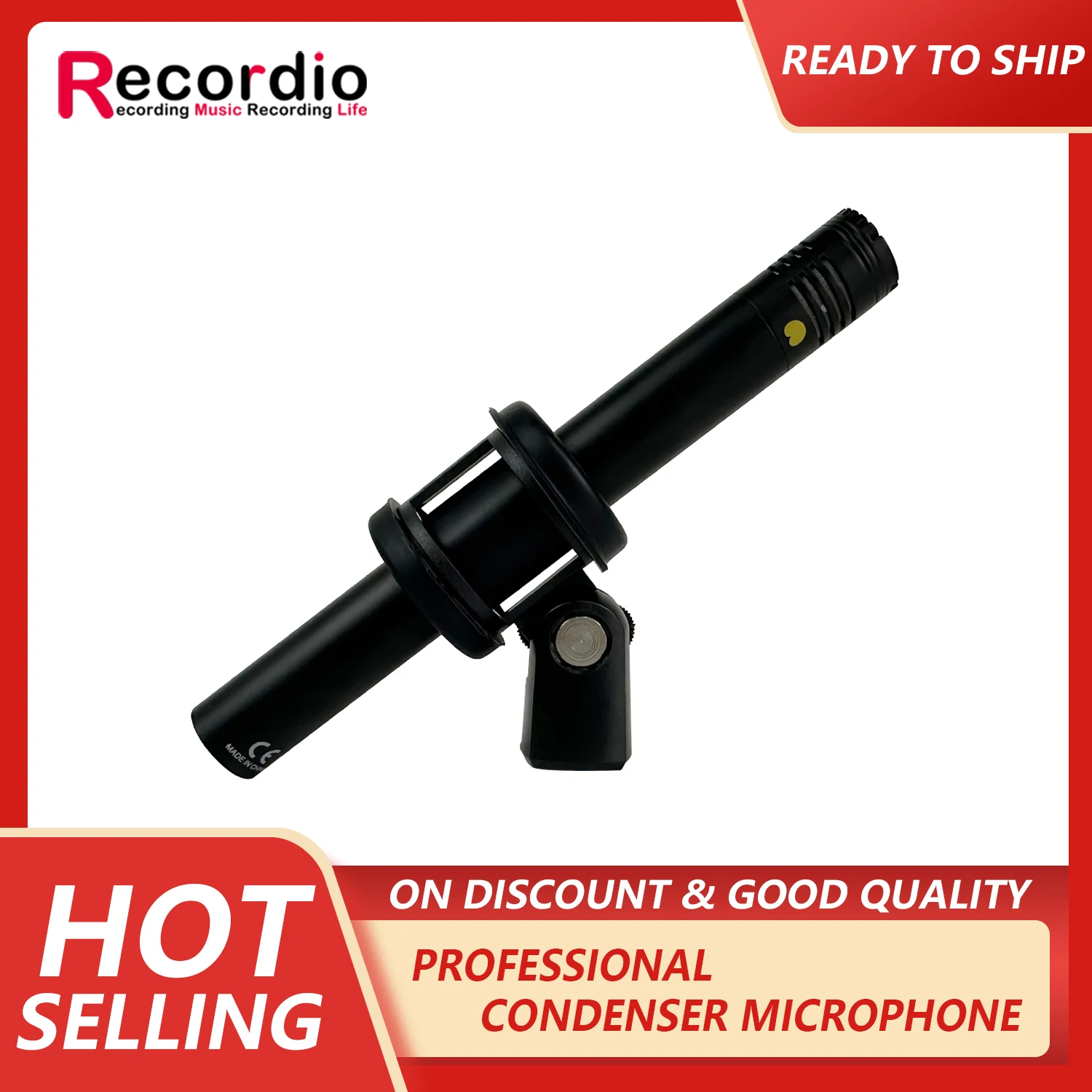 

GAM-CF08 Professional small diaphragm condenser microphone instrument studio symphony performance cardioid pencil microphone