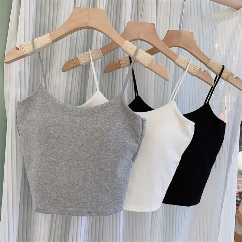 بلوزة نسائية من القطن السباغيتي ، حمالة صدر مثيرة ، أعلى الخزان ، حمالات صدر رافعة ، سلس ، حمالة صدر ، حمالة صدر نسائية ، ملابس داخلية صيفية