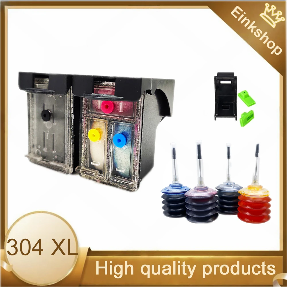 304xl Replacement 304XL Remanufacture For HP304 Ink Cartridge For HP 304 XL All-in 3700 3720 3752 5000 5010 5030 Deskjet 2620