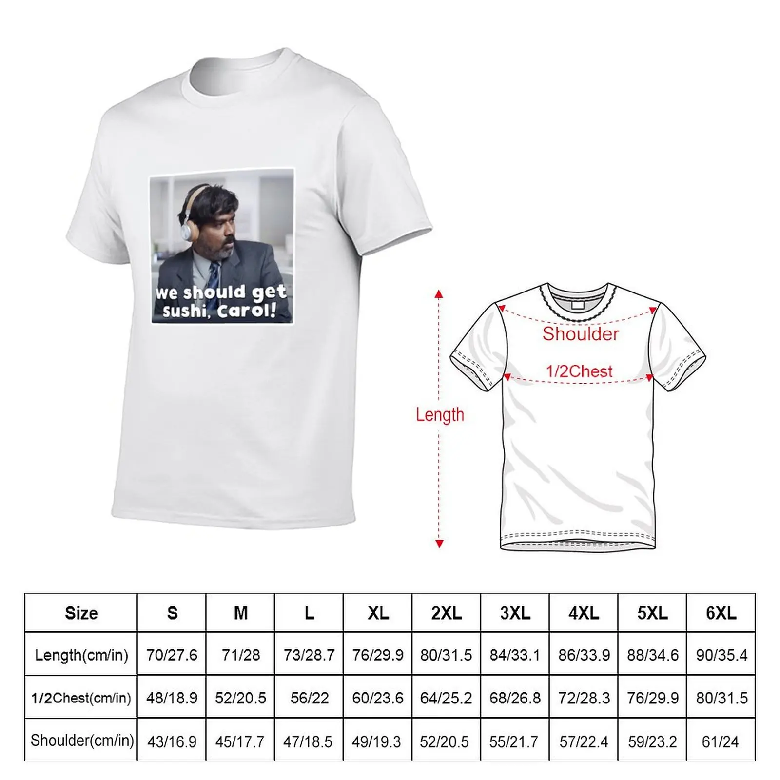 We should get sushi, Carol! Classic T-Shirt t shirts for man cotton anime t shirts for man T-Shirt