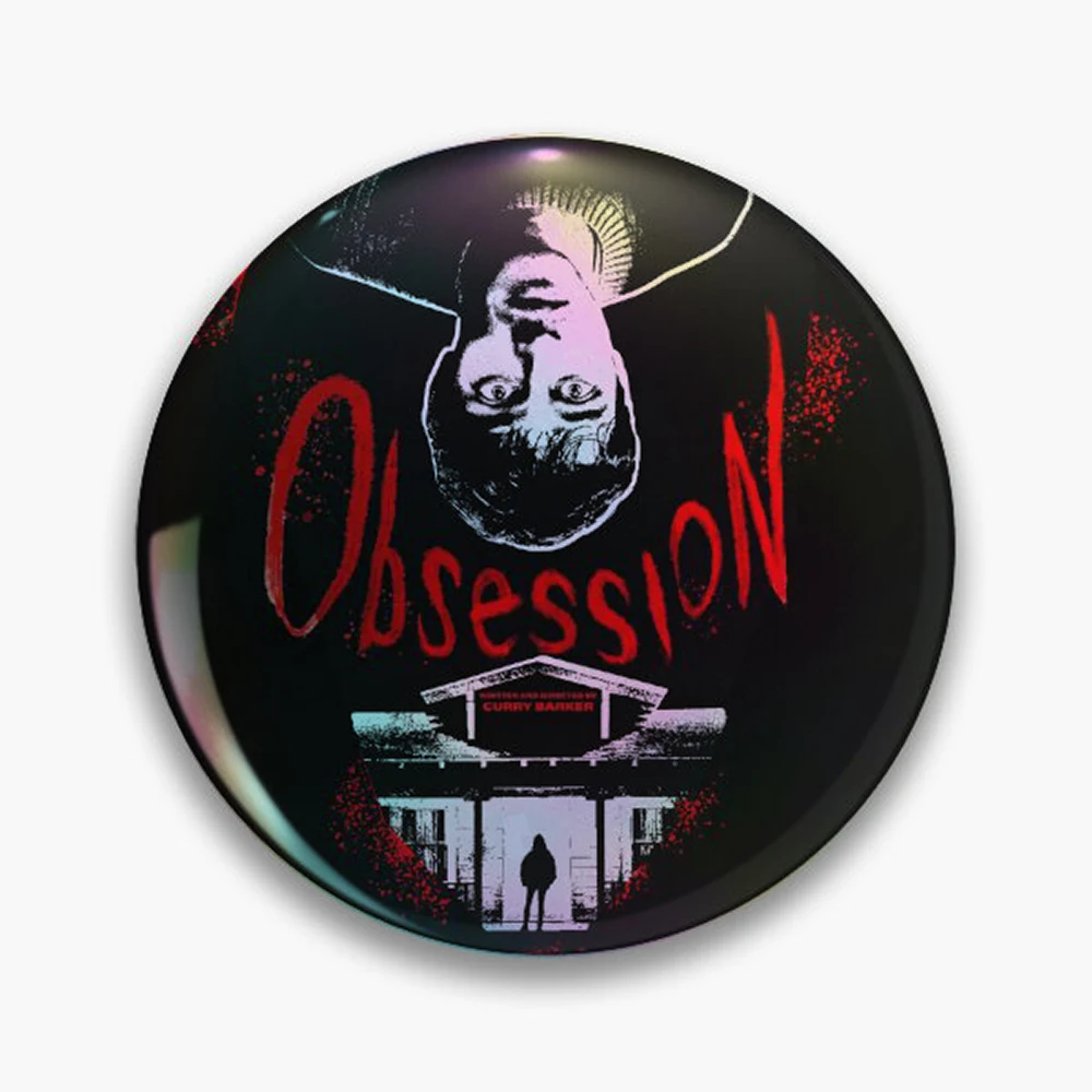 Obsession Movie 2026 Pin Holographic Star Heart Pin Brooches Laminated Button Fashion Accessory