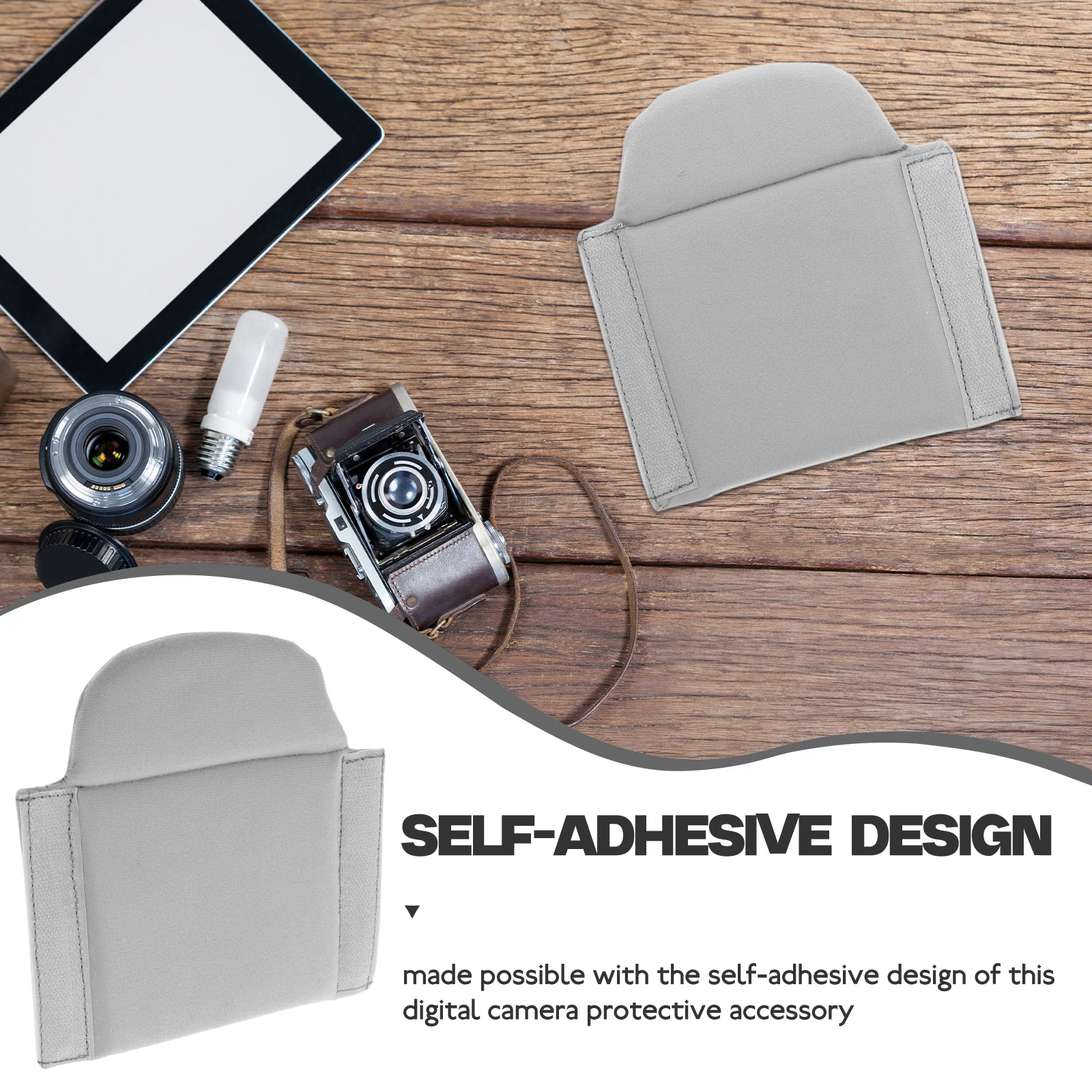 4pcs Camera Bag Dividers Inserts Separator Pads Shockproof Padding Lightweight Portable Organizer for Backpack Grey