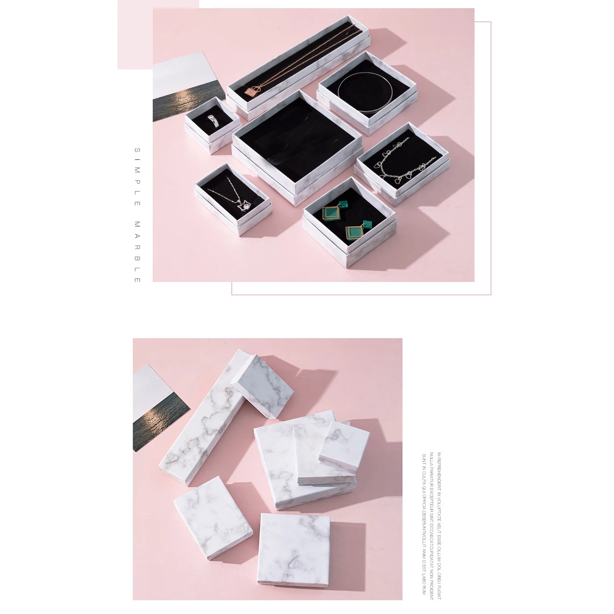 

Мраморная шкатулка для украшений, изысканная мраморная коробка для колец, ожерелий, серег, пусет, для повседневного использования и путешествий