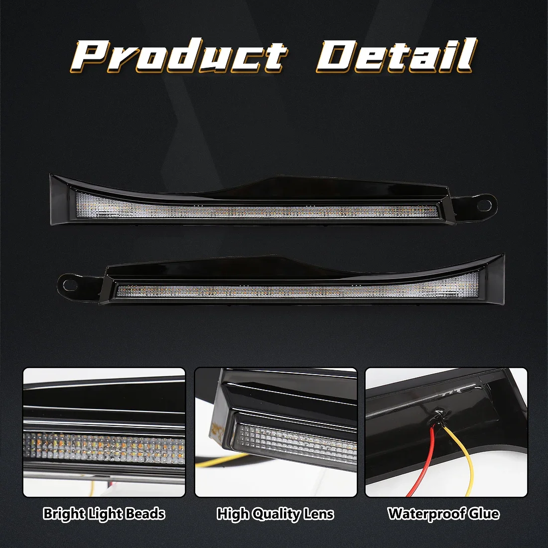 LED DRL For Toyota Tacoma 2005 2006 2007 2008 2009 2010 2011 Daytime Running Lights Start up Animation Dynamic Turn Signal Lamps