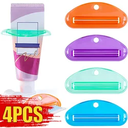 4Pcs Toothpaste Squeezer Manual Squeezers Toothpaste Tube Clips Facial Cleanser Dispenser Squeeze Bathroom Accessories ﻿