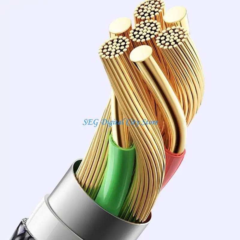 

U75B Flexible L Chargers Cable 100W Highly Power Nylon For Phones And Tablets