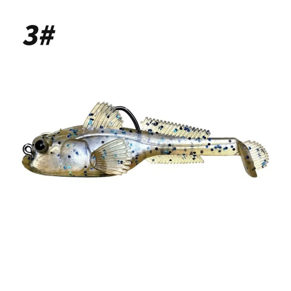 2 pièces 9g poids Silicone Goby leurre 12g poids gabarit crochet TPE pêche leurre perche matériel souple basse Shad attirail