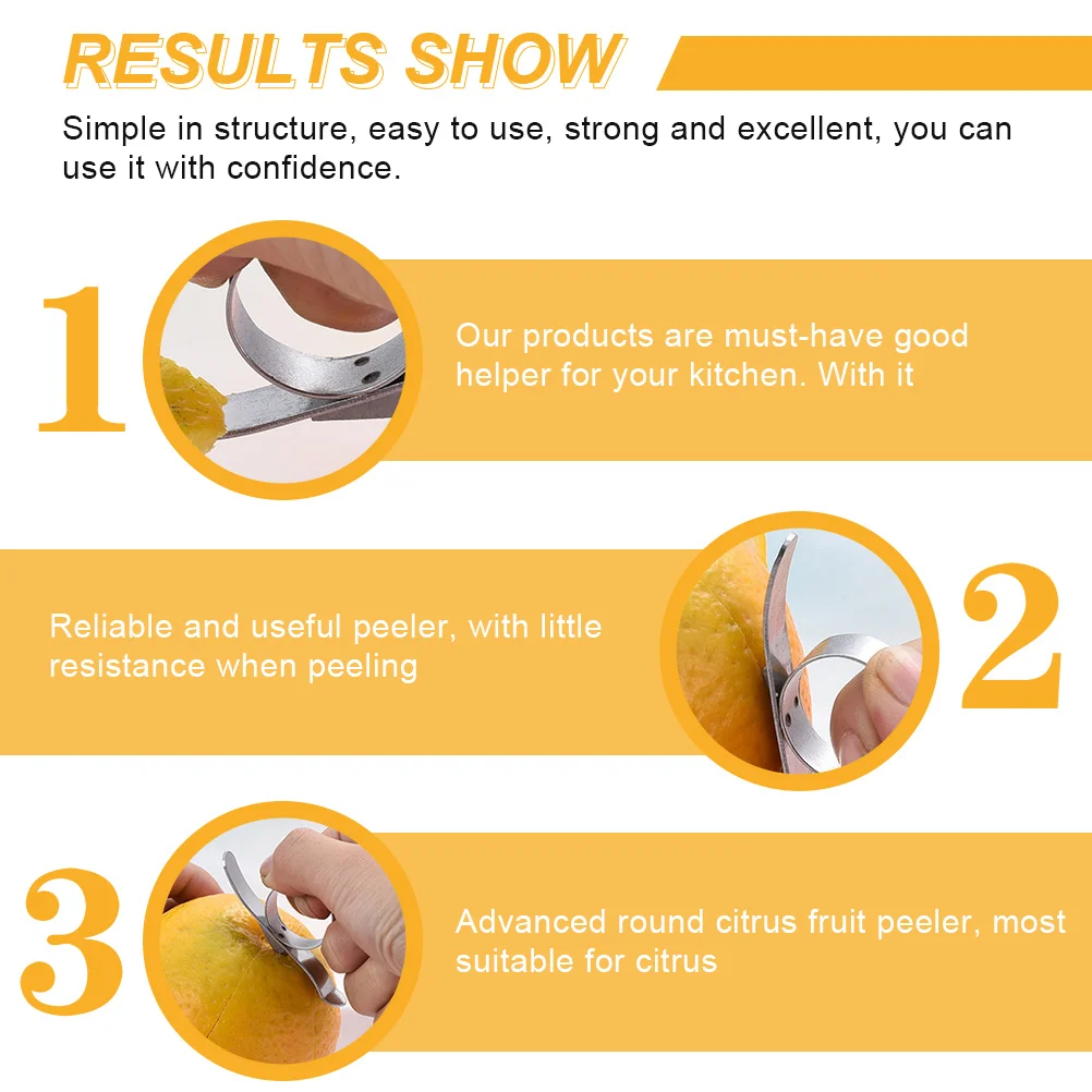 

Round Orange Peeler Advanced Stainless Steel Citrus Fruit Peeler Kitchen Tool Useful Orange Peeling Ring