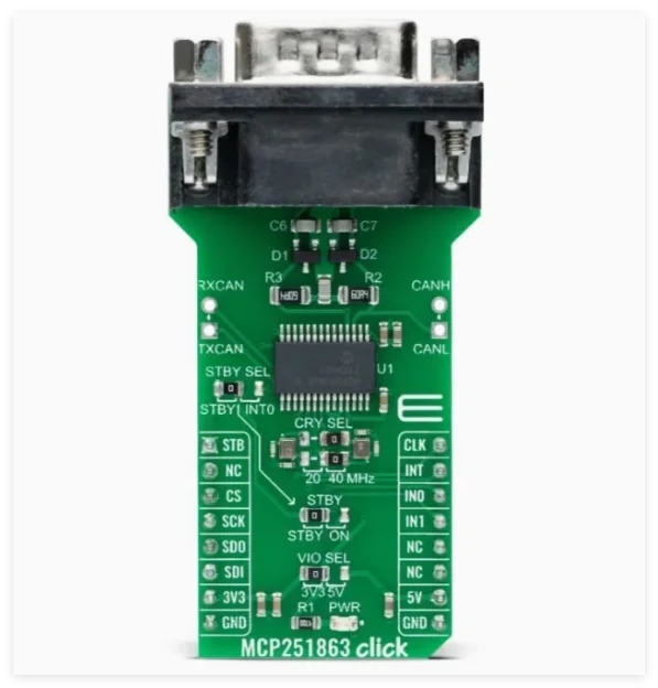 

1PCS/LOT MIKROE-4955 MCP251863 CLICK CANbus