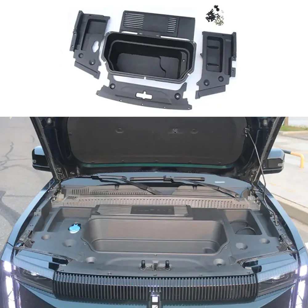 Car Front Engine Hood Storage Front Trunk Modification For Chery Icar 03/03T 2023 2024 2025 Front Trunk Storage Box Accessories