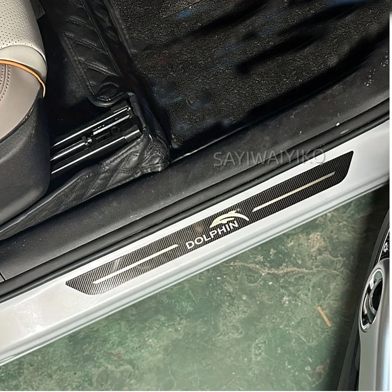 

Stainless Steel Thin Fit BYD DOLPHIN 2025 2026 SURF DOLPHIN MINI EV DM-i Car Door Sill Scuff Plate Threshold Pad Car Accessory