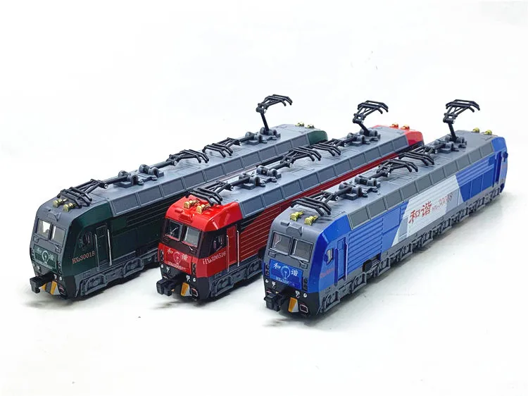 Harmony Electric Locomotive Carriage Train Model High Speed Train Echo Sound Light Alloy Toy Box 6626