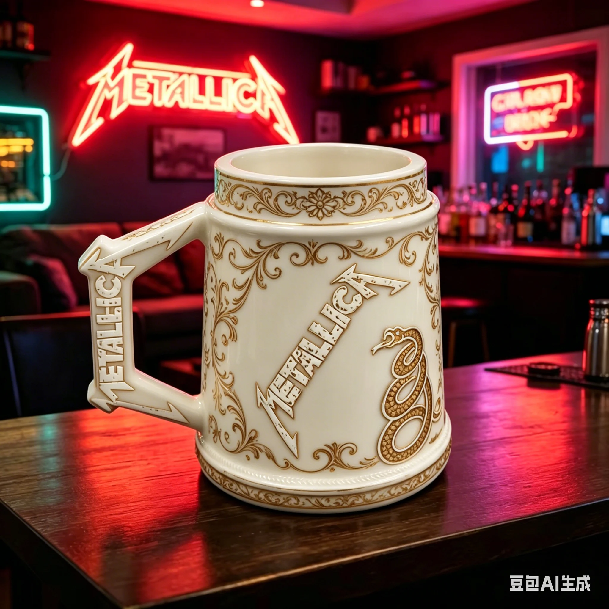 Jarra Coleccionable del Álbum Black de Metallica, Recuerdo de la Banda de Heavy Metal para Fans
