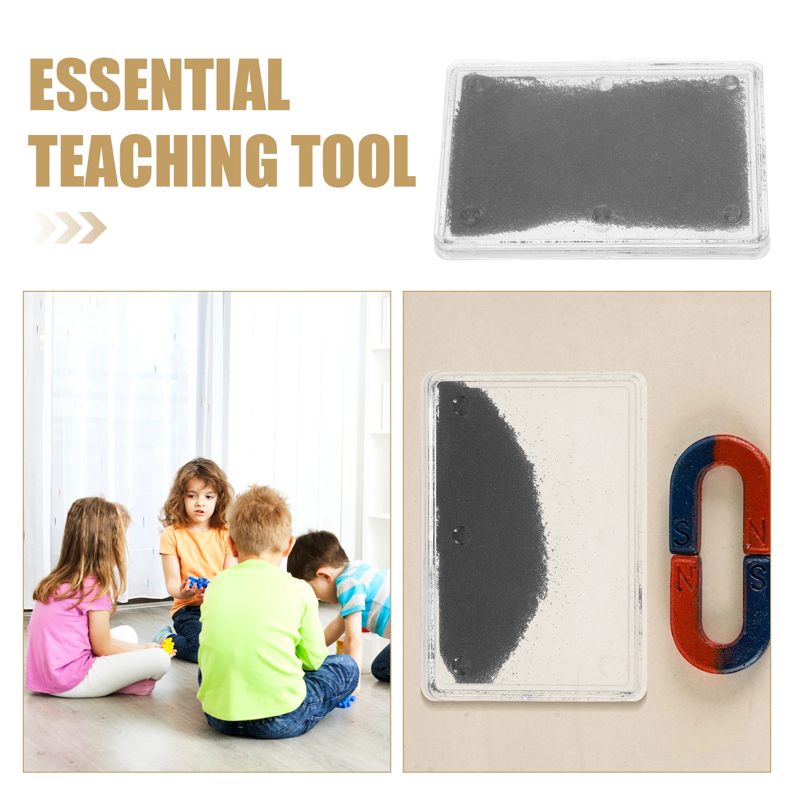 Physics Magnetic Field Experiment Box with Iron Powder Science Education Kit for School Laboratory Hands on Learning Teacher