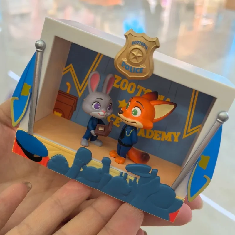 Original Disney Zootopia Highlight Moments Series Blind Box Figuren Nick Wilde Judy Sammlerpuppe Urlaub Geburtstagsgeschenke Spielzeug