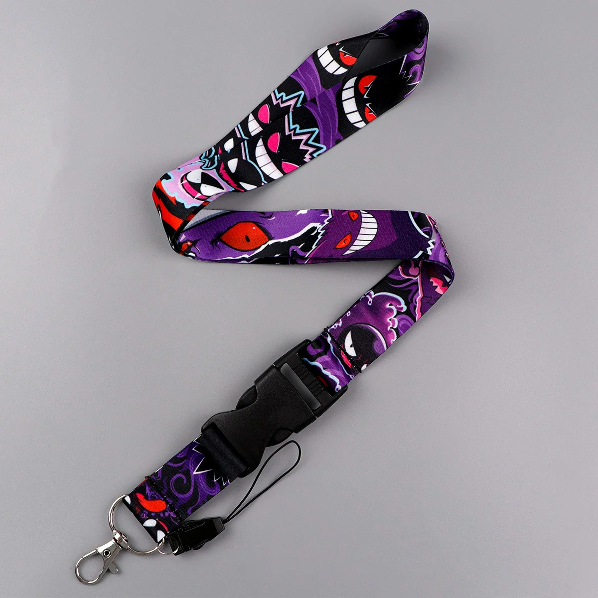 

Gute Gengar Buckle Lanyard for Keys Anime Neck Strap ID Card Gym Student Mobile Phone Keyrings Accessories Gifts