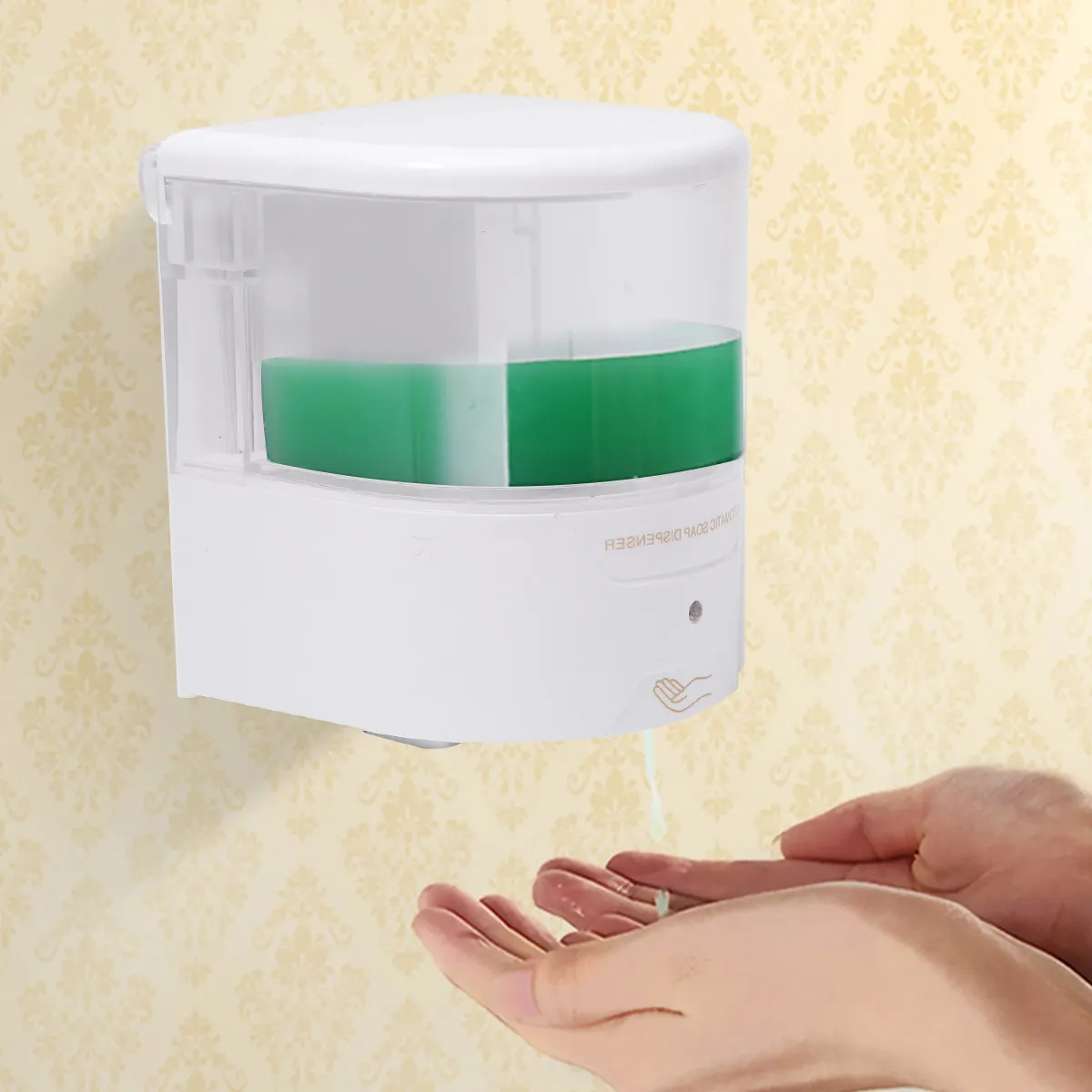

Automatic Soap Dispenser Wall Mounted Touchless Sensor Liquid Soap Dispenser for Kitchen Bathroom Restaurant Home Use