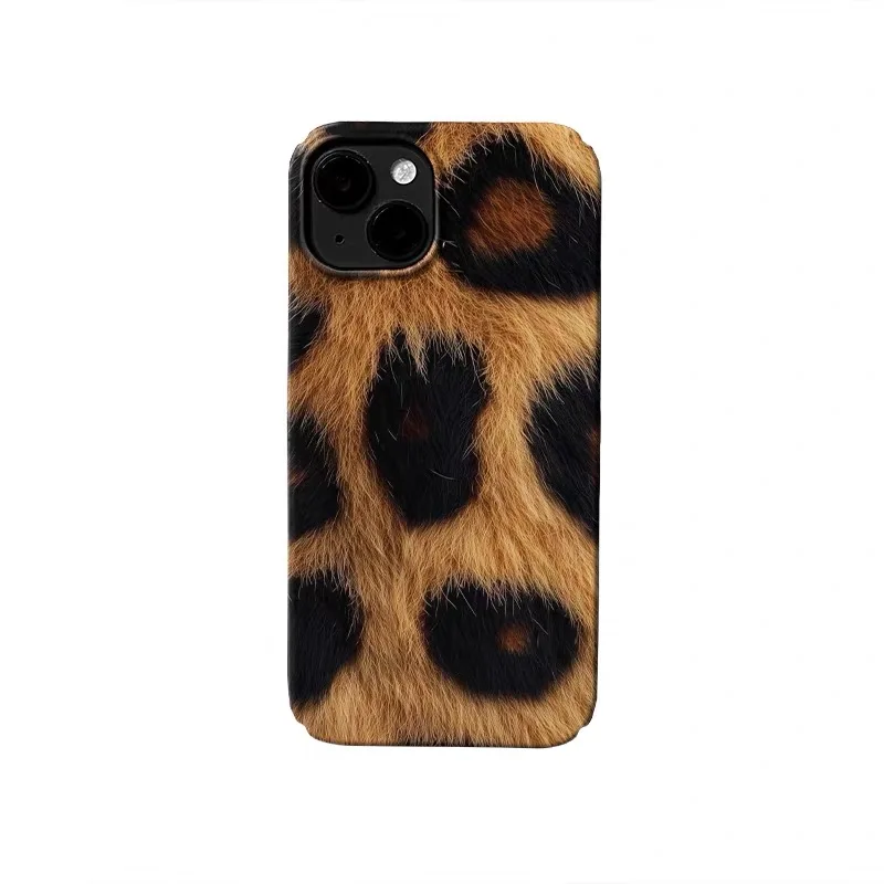 

Yellow Brown Black Leopard Print Phone Case for IPHONE 17Air 16E 15 PROMAX 14Plus 13 12 MINI 11PRO 16Plus XR Acrylic Phone Cover