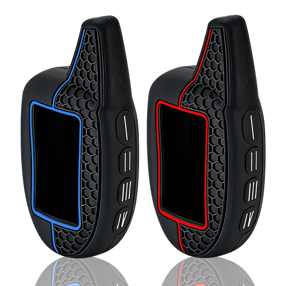 New Fashion M7/M8/M9 Silicone Key Case for Scher-khan Magicar 7/8/9/10/11/12 101 LCD Two Way Car Alarm System LCD Key Cover
