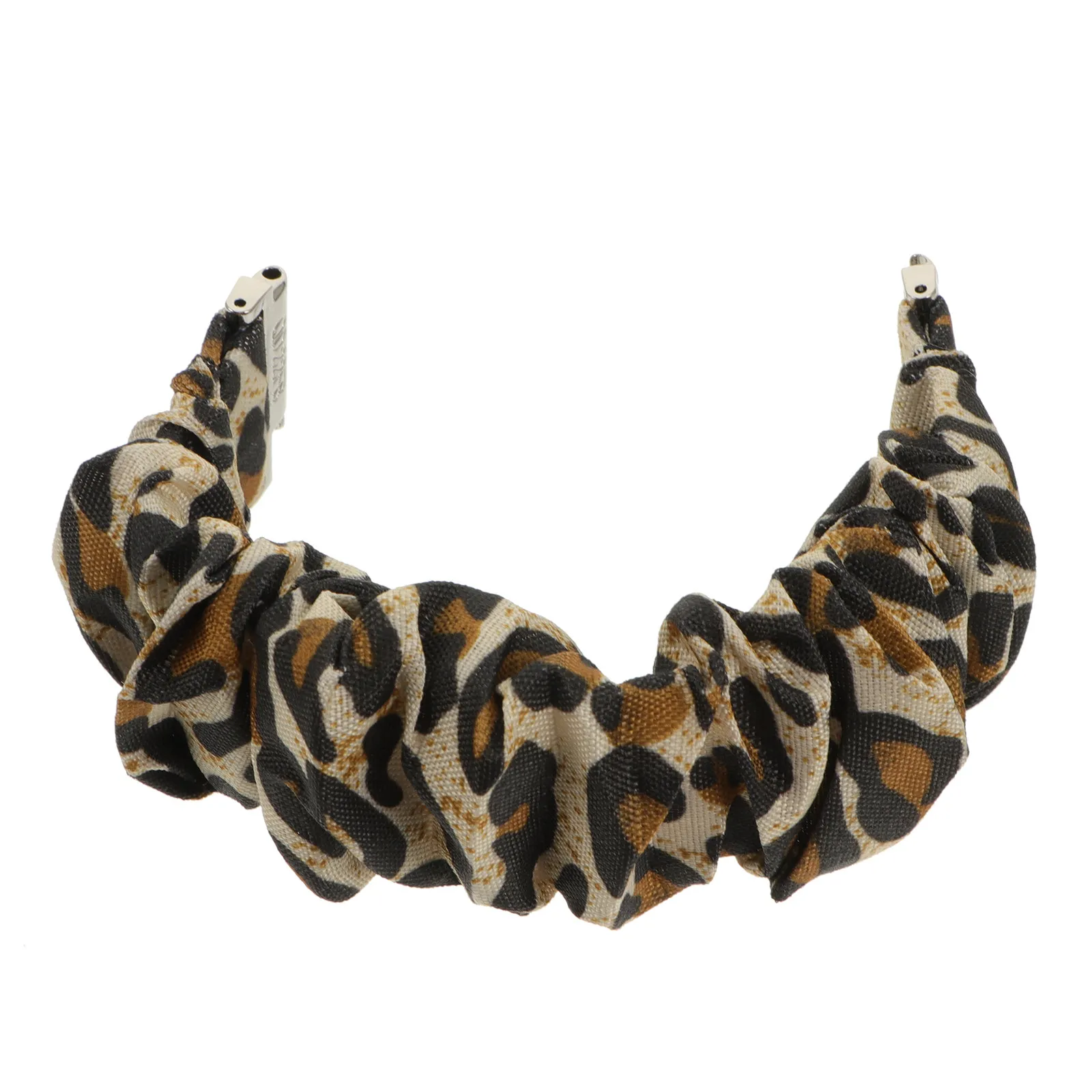 1Pcs Leopard Print Watch Band Fashion Fabric Wrist Strap Adjustable Replacement Compatible for Fitbit Stylish Wrist Belt