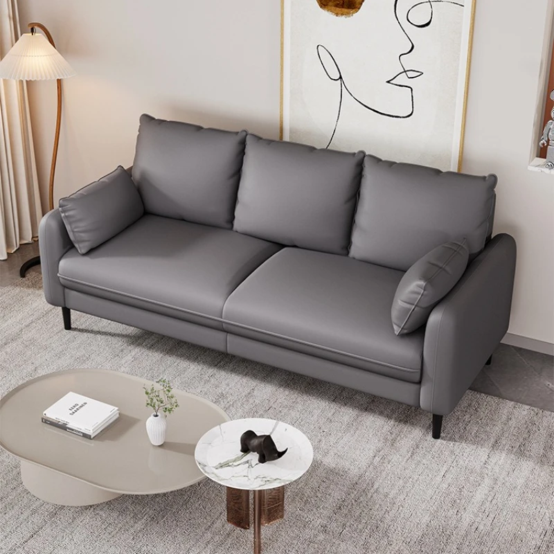 

Small apartment technology cloth sofa double living room 1.2 meters simple modern apartment rental room