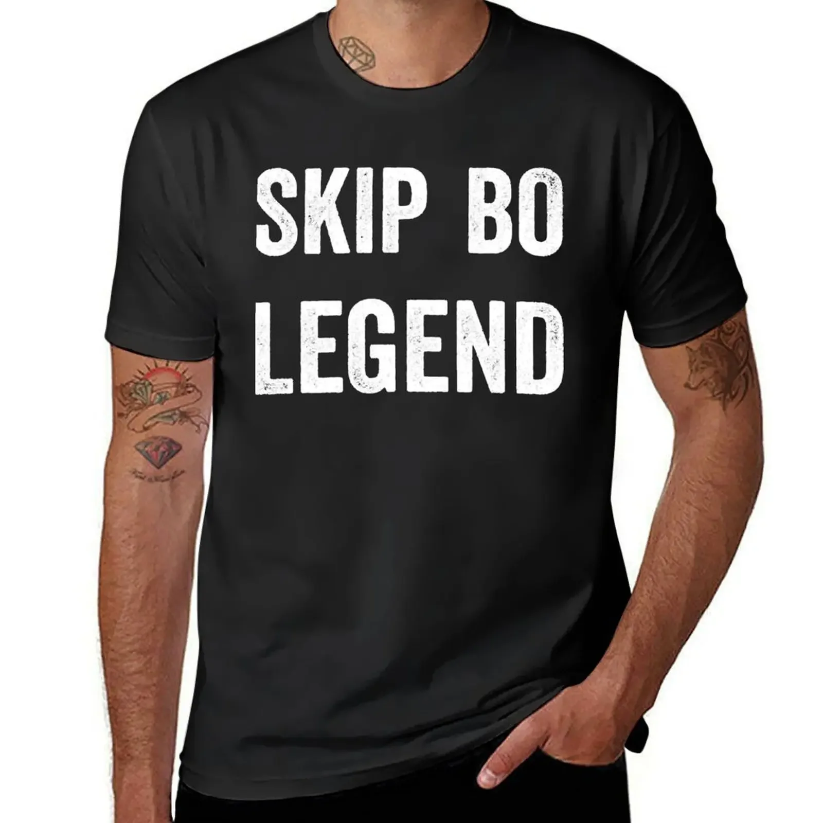 Skip Bo Legend Best Skip Bo Card Board Game Player Gift T-Shirt anime cute clothes kawaii clothes summer clothes Men's clothing