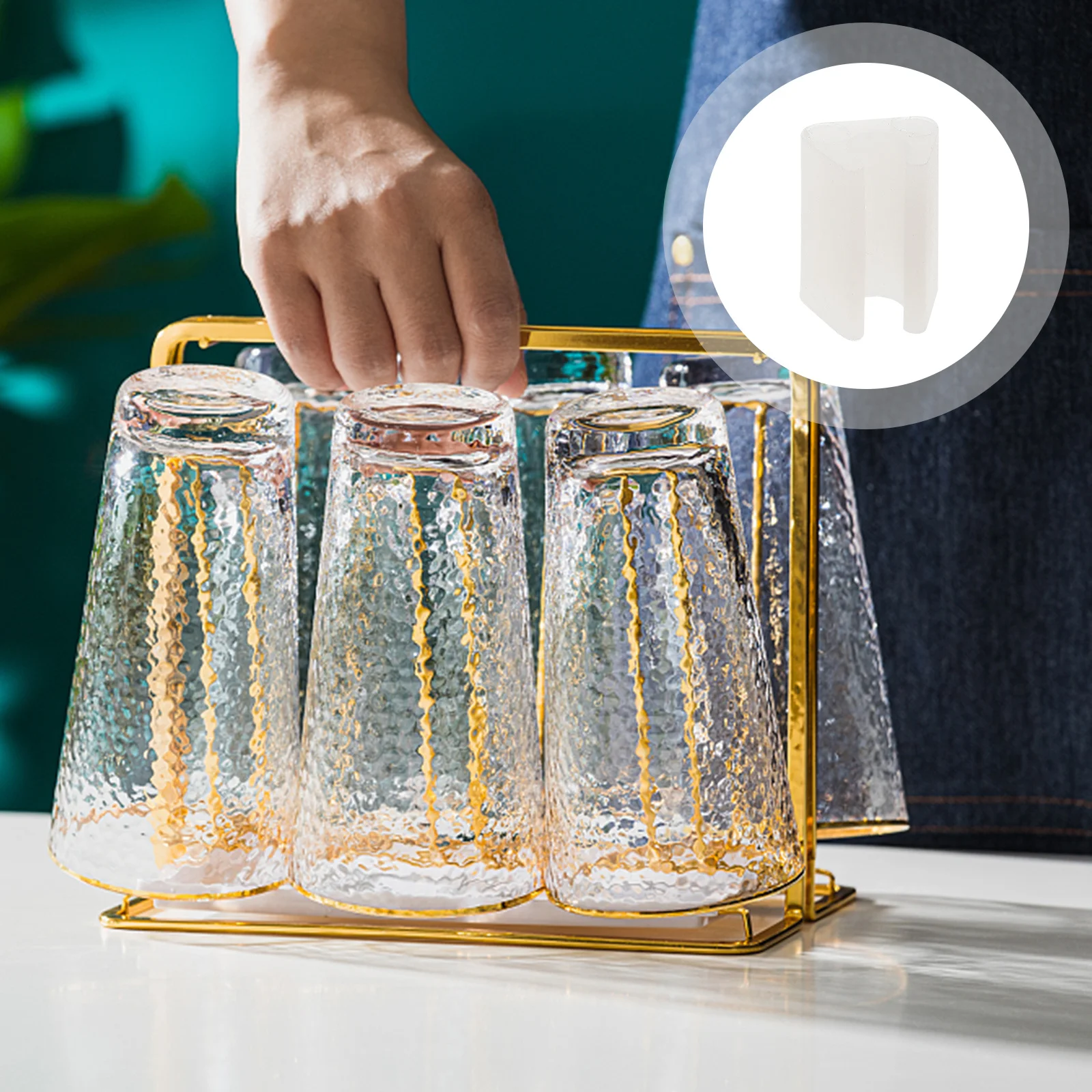 

100pcs Sink Grate Feet Pad Clips Plastic Floor Protector For Kitchen Sink Wire Rack Leg Caps Chair Glides Furniture Covers