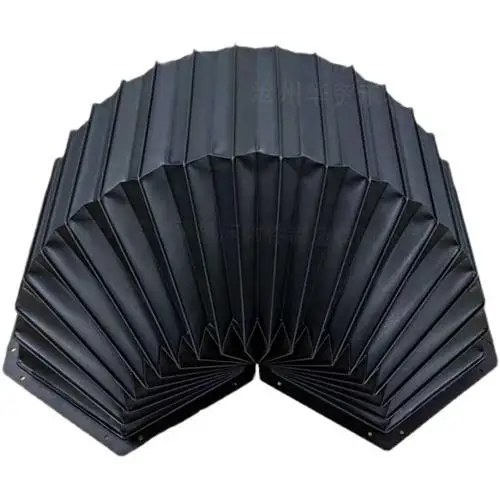 Flexible accordion cover for CNC machine,140mmx140mmx575mm