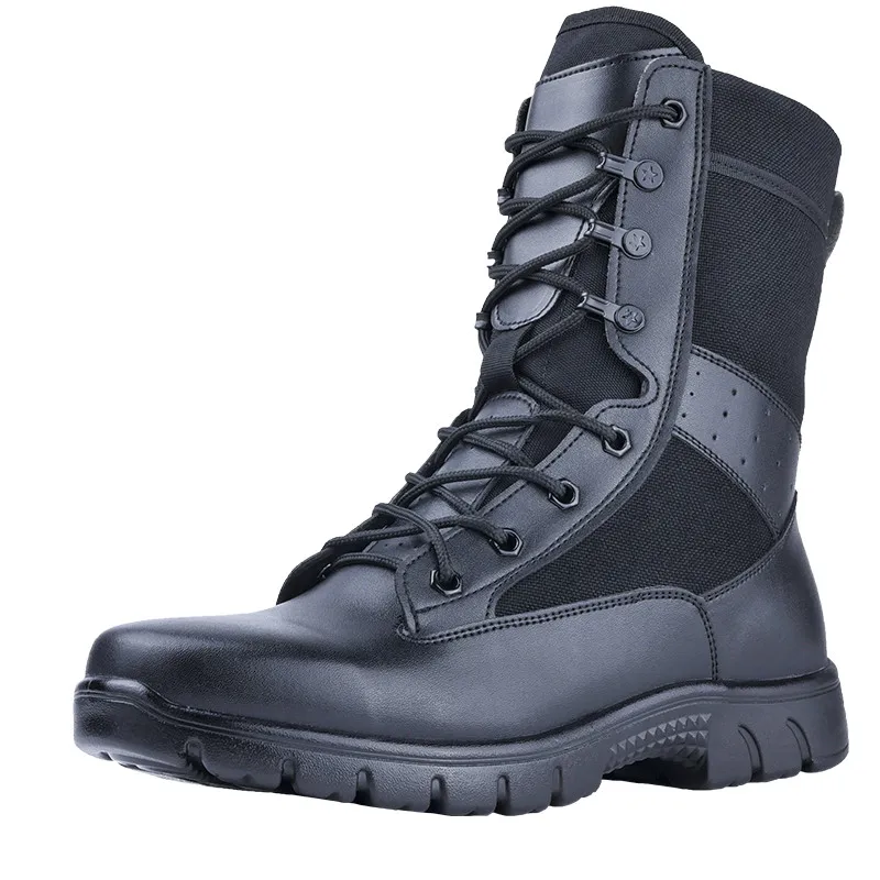 

2023 Spring Tactical Man Boots Desert Outdoor Hiking Ankle Shoe Men Work Safty Wear-resistan Shoes