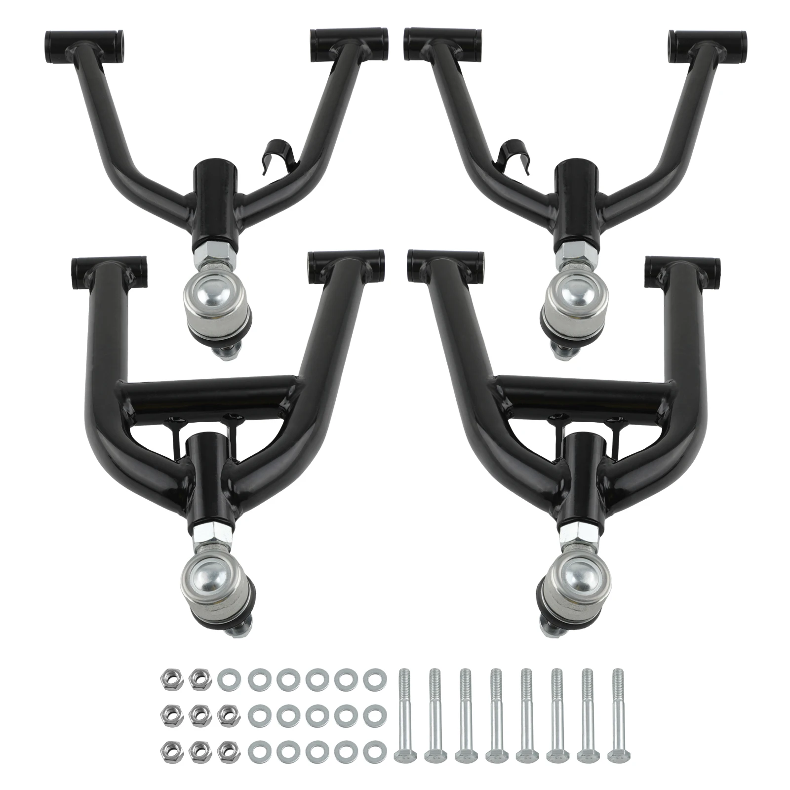 Front Lower Upper A-Arms for  Yamaha Warrior 350 YFM350X 1989-2000 2001 2002 2003