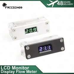 FREEZEMOD LCD-monitor Temperatuurweergave Flowmeter Waterkoeling Acryl Temperatuursensor Elektrische detectie Verlichting