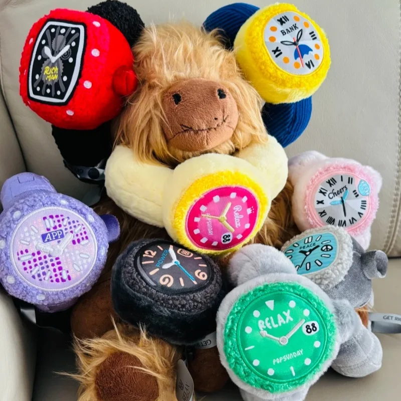 【In Stock】Genuine Pop Sunday Relax Plush Watch Blind Box Mystery Box Kawaii Wearable Fluffy Luxury Watch Toys Trendy Gift FS view 6