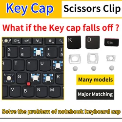 Tecla de repuesto para Lenovo, Asus, Hp, Toshiba, Samsung, Acer, Sony, Xiaomi, Huawei, IBM, Msi, todas las Series, teclado y Clips de ordenador portátil