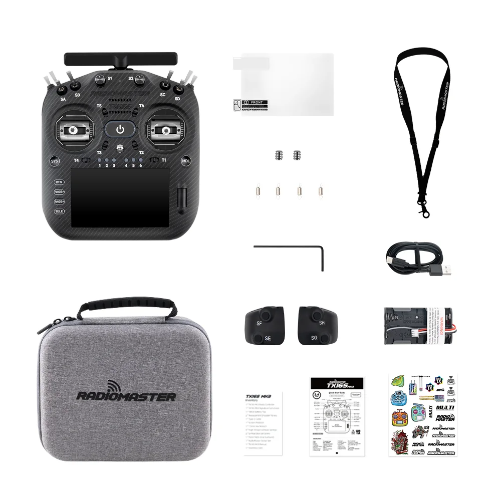 RadioMaster TX16S MK3 MAX 2.4GHz 900MHz AG02 CNC Hall Gimbal 5 inch IPS Touchscreen EdgeTX ExpressLRS Radio Controller thumbnail 6