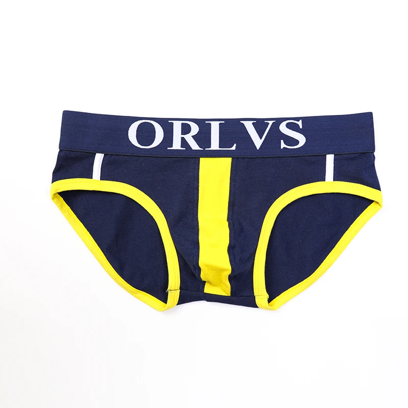 ORLVS Mens Underwear Men Sexy Briefs Jockstrap Pouch Cuecas Man Cotton Panties Thongs Mesh Underpants Gay Slip Homme Srting