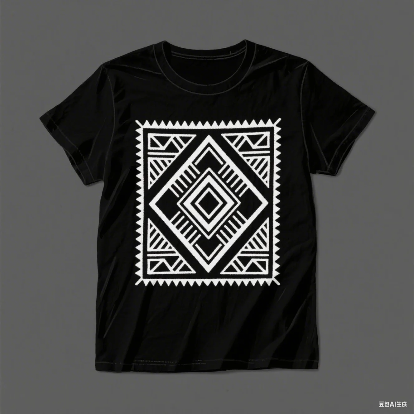 

Богемная футболка с геометрическим принтом для мужчин и женщин, повседневная летняя футболка в этническом стиле с узором, базовый хлопковый топ