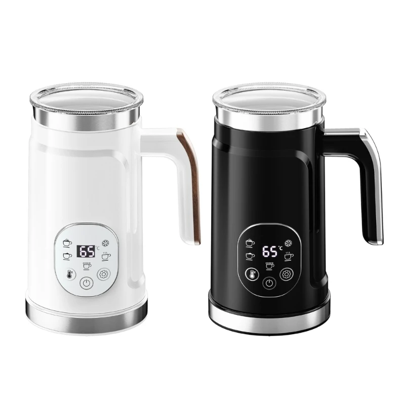 

5 in 1 Electric Milk Frother and Steamer Automatic Temperature Control Foam Maker for Coffee Latte Cappuccino
