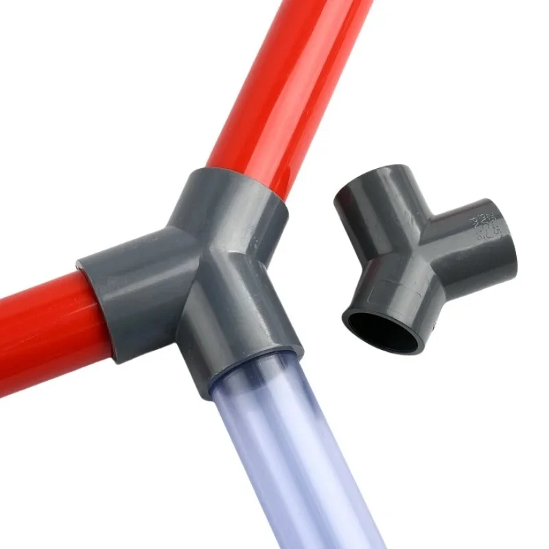 1PC I.D 20~63mm PVC Y 3-Way Tee Connectors Aquarium Fish Tank Water Supply Pipe Fittings Garden Irrigation Water Parts Joints