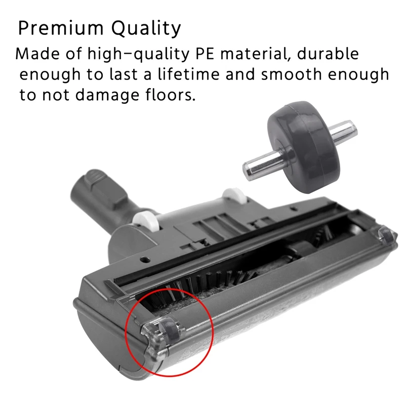 A31I 2Set Replacement Front Wheel for Shark Vacuum Cleaner NV350, NV351, NV352, NV355, NV356E, NV500, NV501, NV502 and More