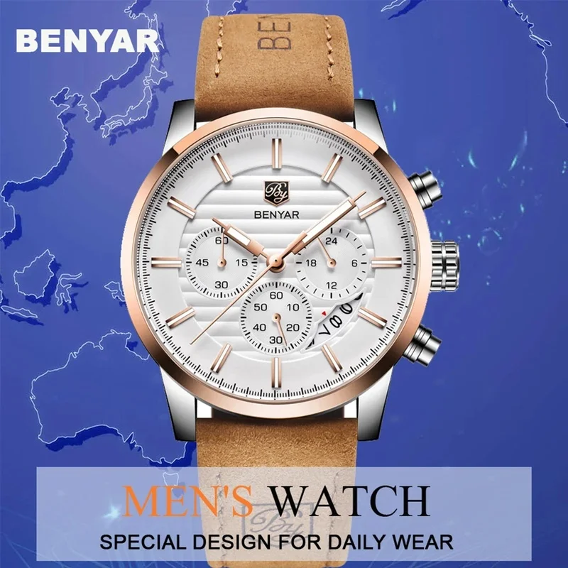 benyar-2024-new-top-fashion-sport-quartz-watches-men's-multi-functional-waterproof-premium-leather-calendar-watch-relogio