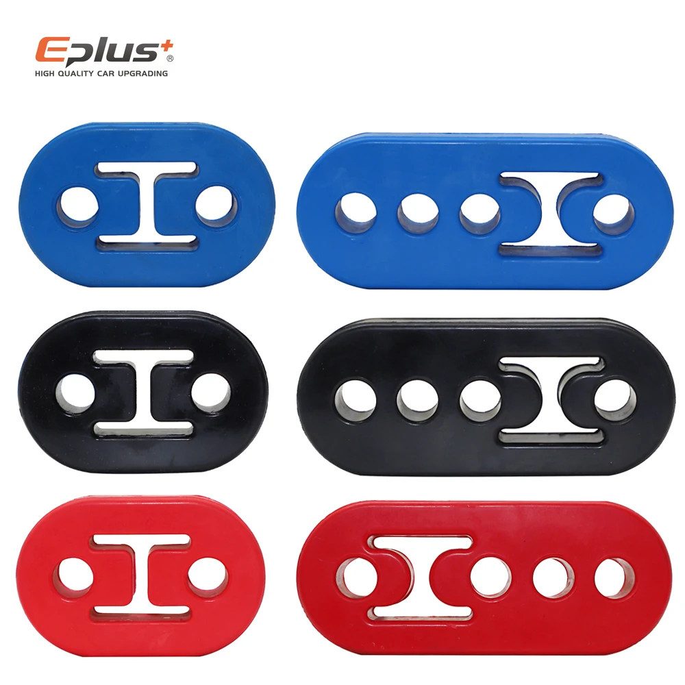 Universal Car Exhaust Pipe Mount Brackets Hanger Insulator Polyurethane Liner Bracket 2 Holes 4 Holes Automotive Accessory