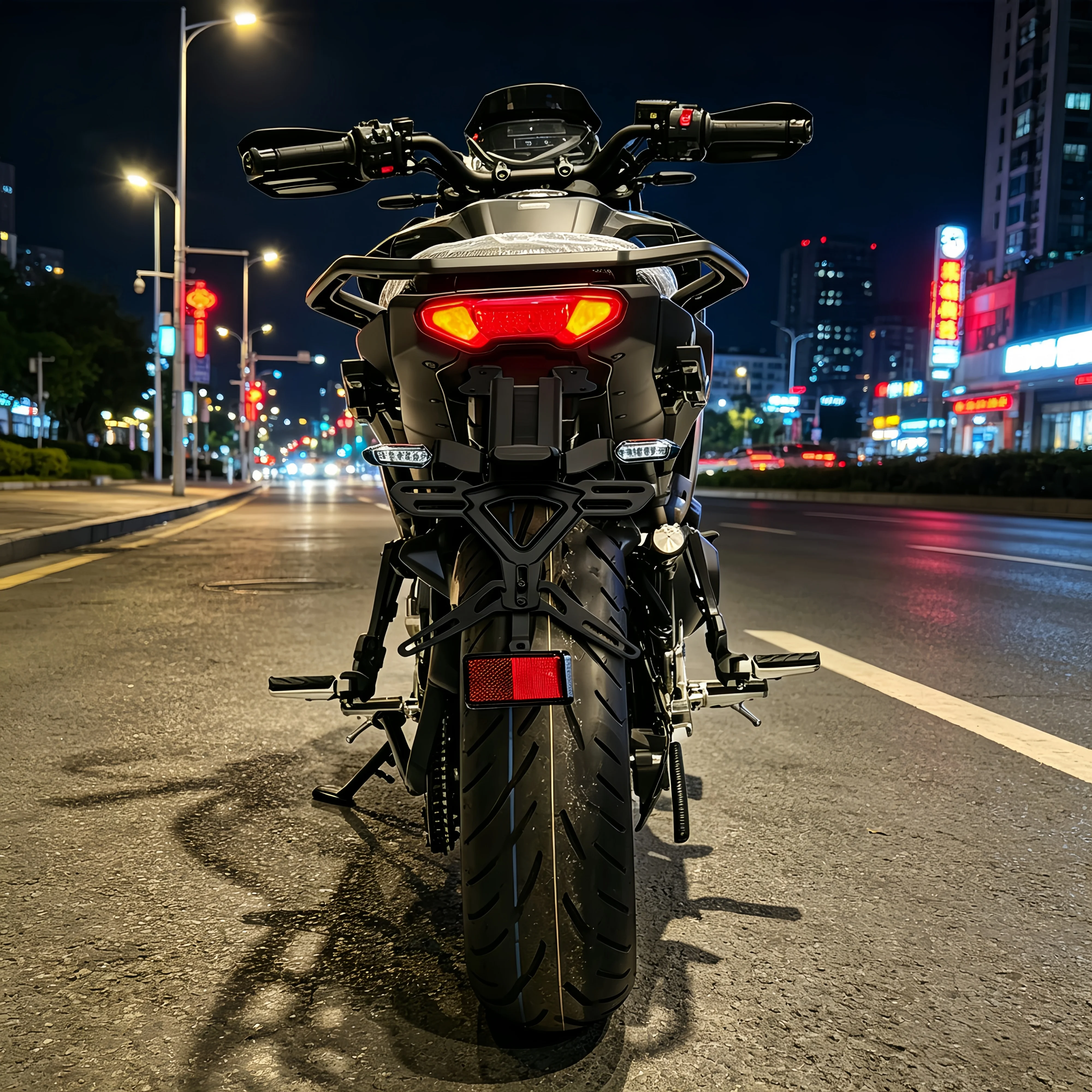 Motorcycle Rear Short Tail Tidy License Plate Holder Tailstock Bracket Kit Fender Eliminator For YAMAHA TRACER 9 GT+ 2025 2026