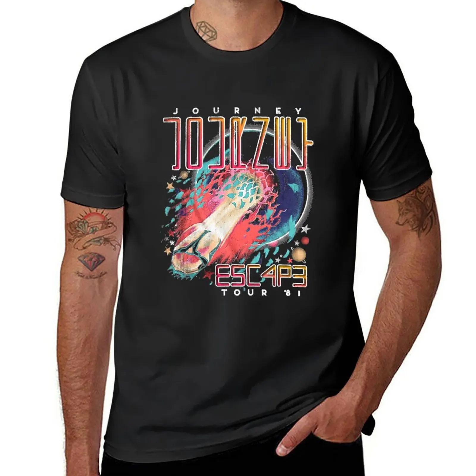 

New Escape Tour 81 Journey Essential T-Shirt summer top blank t shirts tops summer clothes mens t shirt graphic