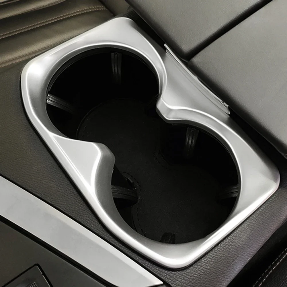 For Peugeot 3008 5008 2017 2018 2019 2020 2021 2022 2023 GT Hybrid Car Rear Row Water Cup Holder Cover Frame Trim Accessories