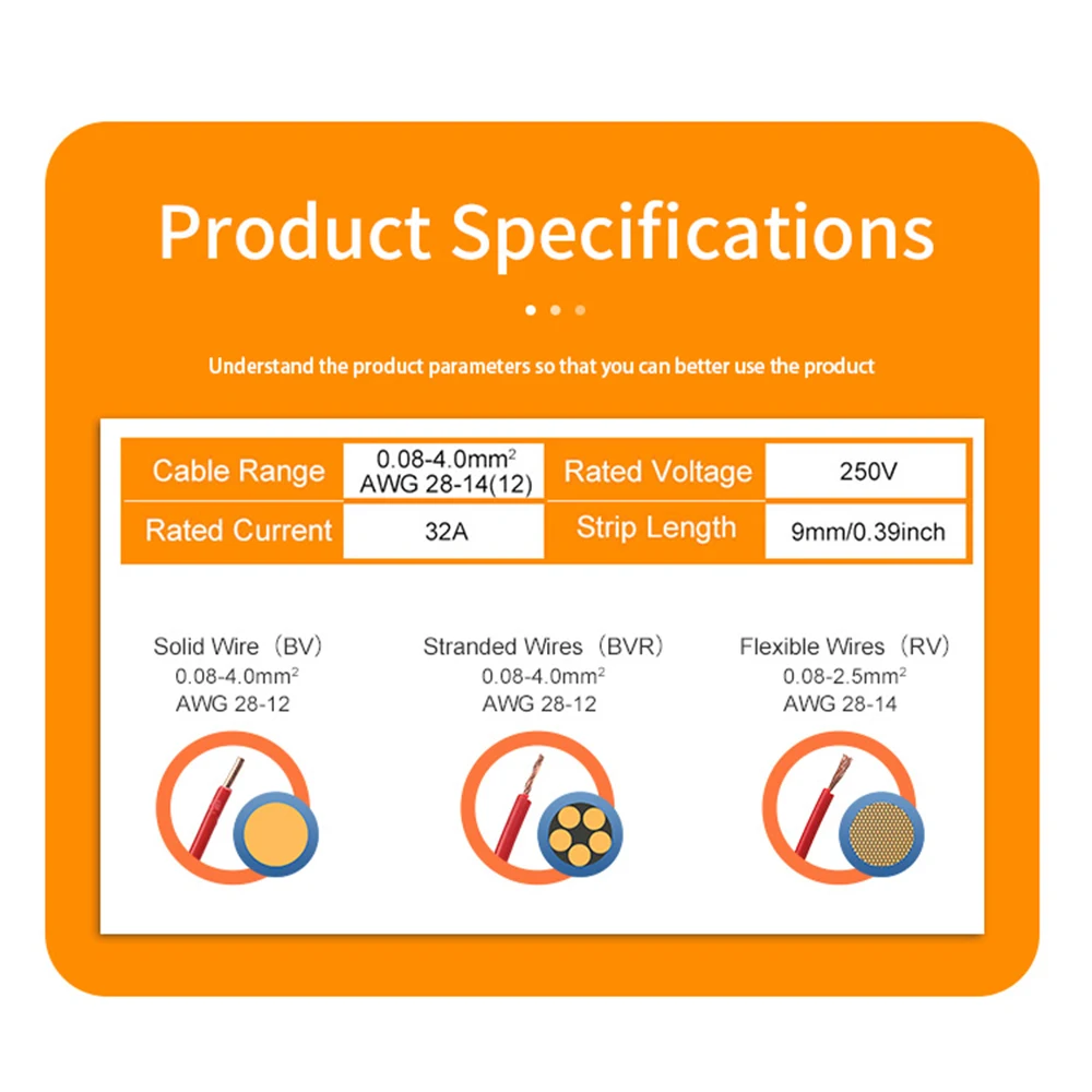 25-100PCS Electrical Wire Connector Compact Universal Conductor 2/3 Pin Docking Port Lever Push-in Cable Clamp Terminals Block