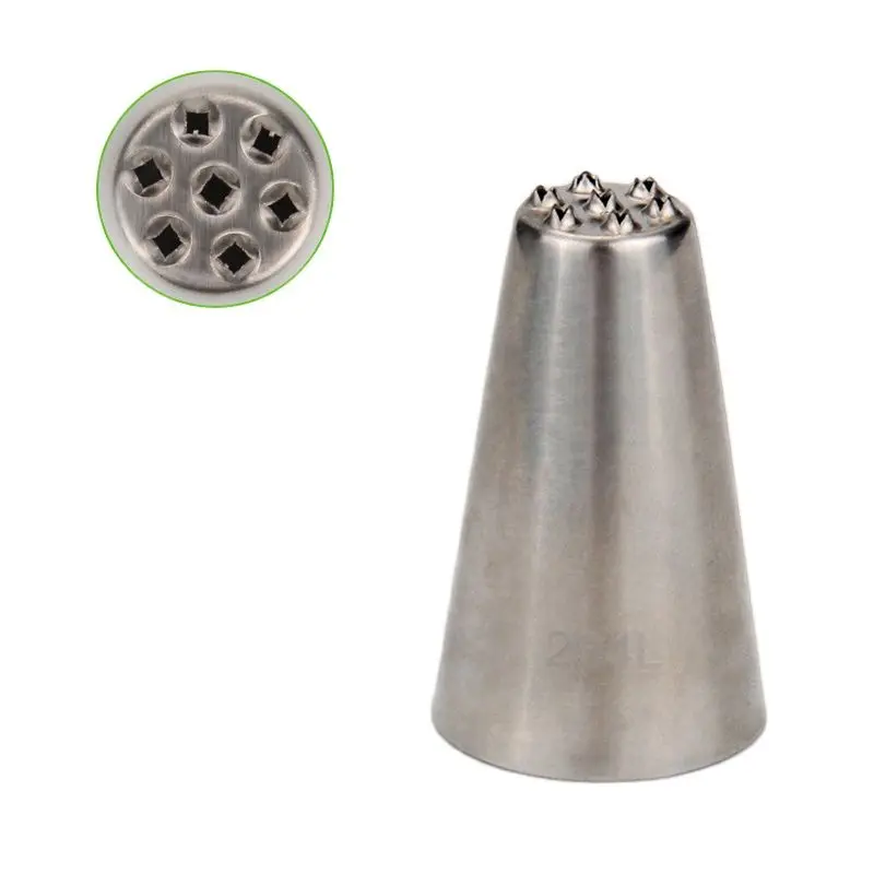 

(30pcs/Lot)Free Shipping FDA High Quality Stainless Steel 18/8 Large Cake Decorating Grass/Hair Pastry Icing Nozzle #234L