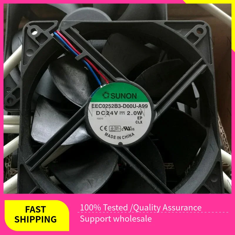 

YJJ Вентилятор охлаждения с большим объемом воздуха EEC0252B3-D00U-A99 120*120*25 мм 24 В 2,0 Вт