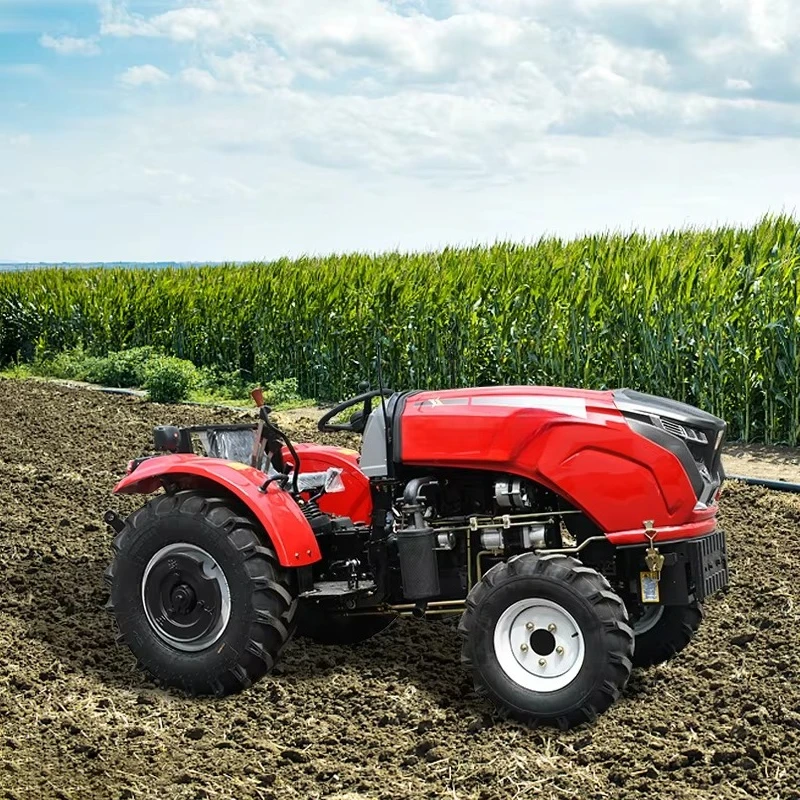 

Mini Farm Tractor with 70HP 4WD for Small Garden Features Core Agricultural Engine Components-Cab and Wheel with Pump Gearbox